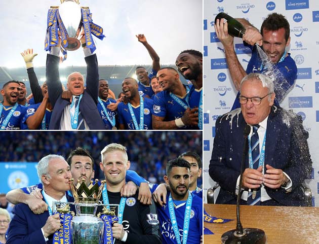 Raineri Dikerjai Pemainnya setelah Raih Juara EPL 2015 - 2016